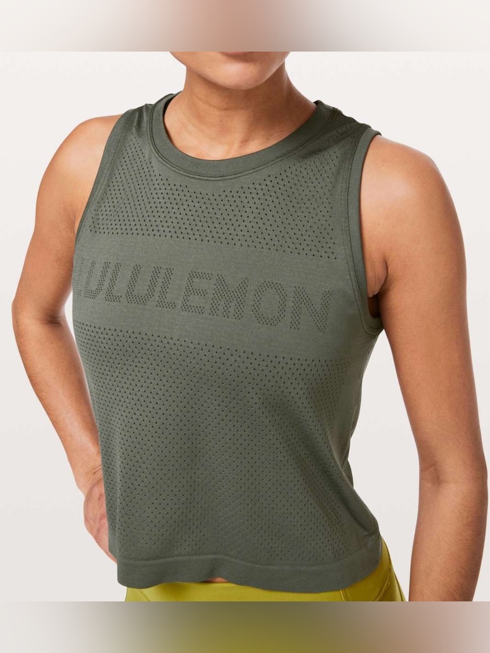 Lululemon Breeze By Muscle Crop
Tank *lululemon, Grey Sage, size 8,
#190